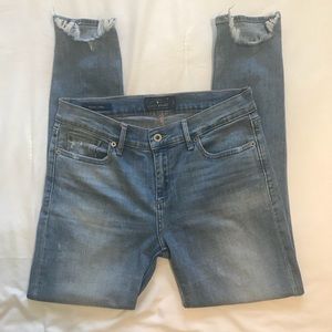 Lucky Brand Skinny Crop Denim Jeans